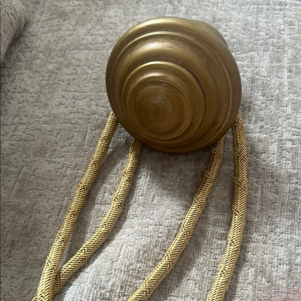 Elegant Gold Tassel Tieback. And hook hunger Beautiful and like new.